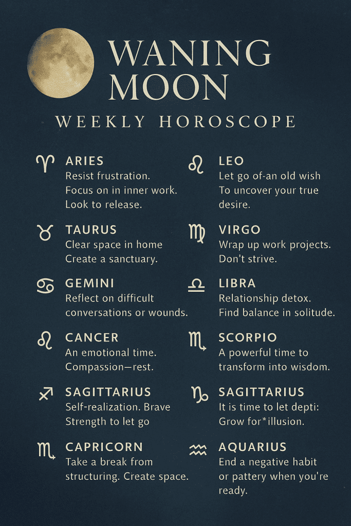 Waning Moon – A Sacred Week of Releasing, Detoxing and Cleansing